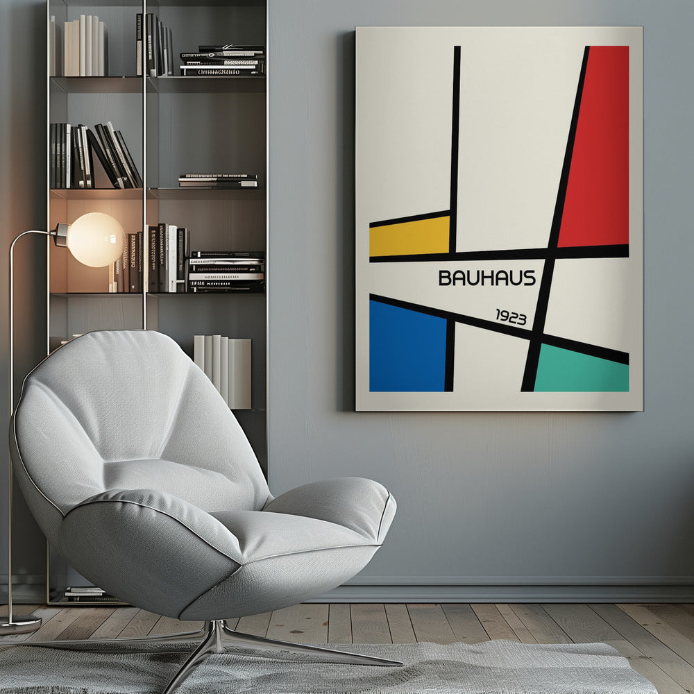Bauhaus Geometric Design Retro - Poster / Art Print