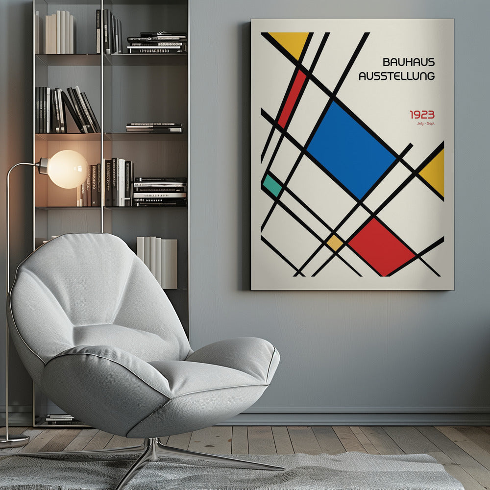 Bauhaus Geometric Design Retro - Poster / Art Print
