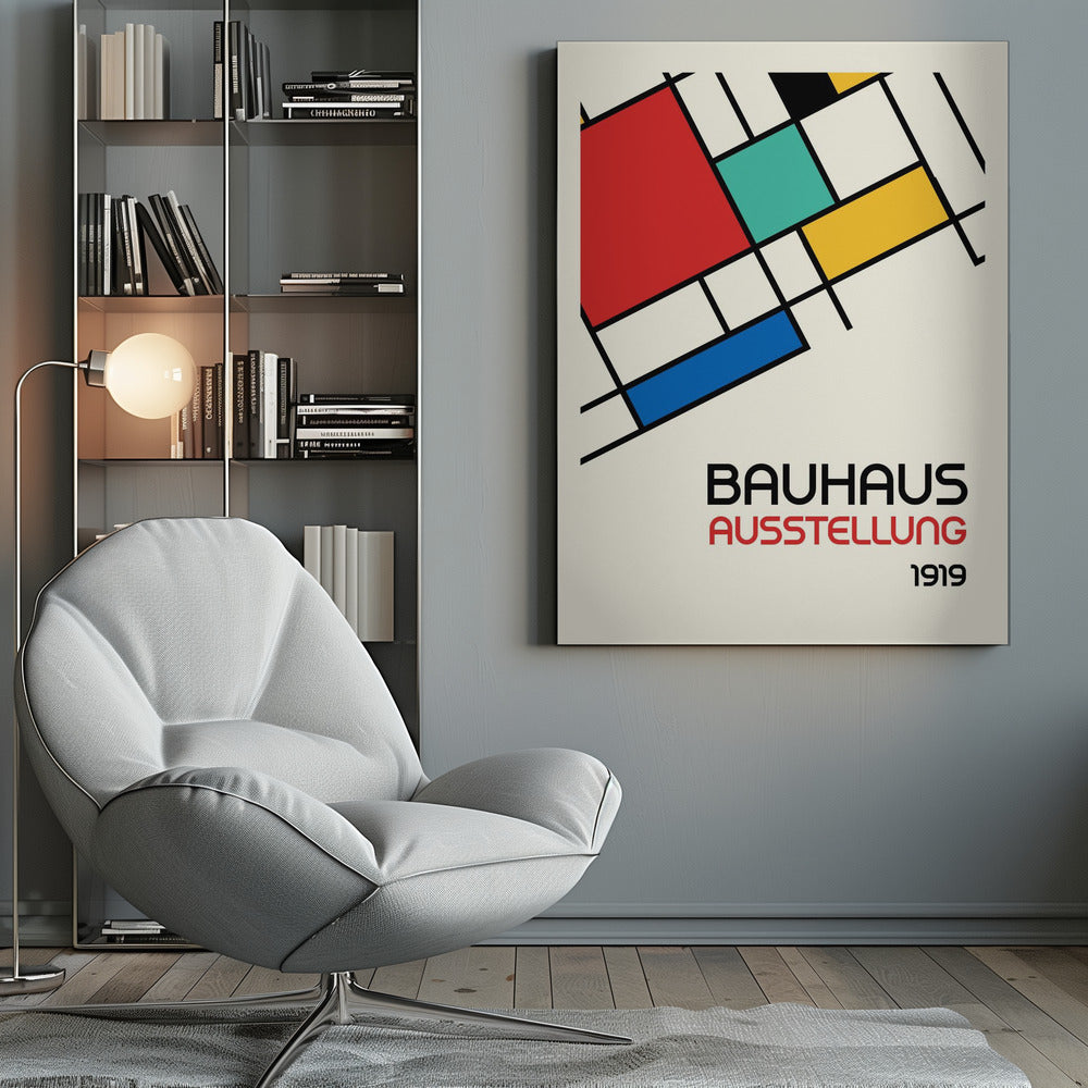 Bauhaus Geometric Design Retro - Poster / Art Print