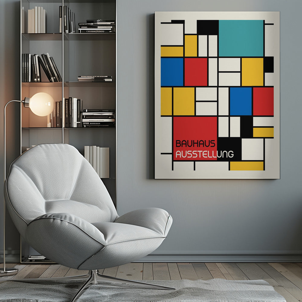 Bauhaus Geometric Design Retro - Poster / Art Print