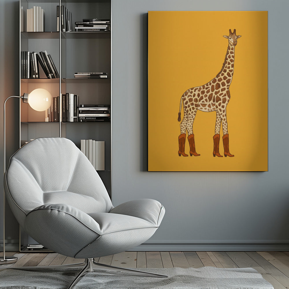 Jolene the Cowgirl Giraffe - Poster / Art Print
