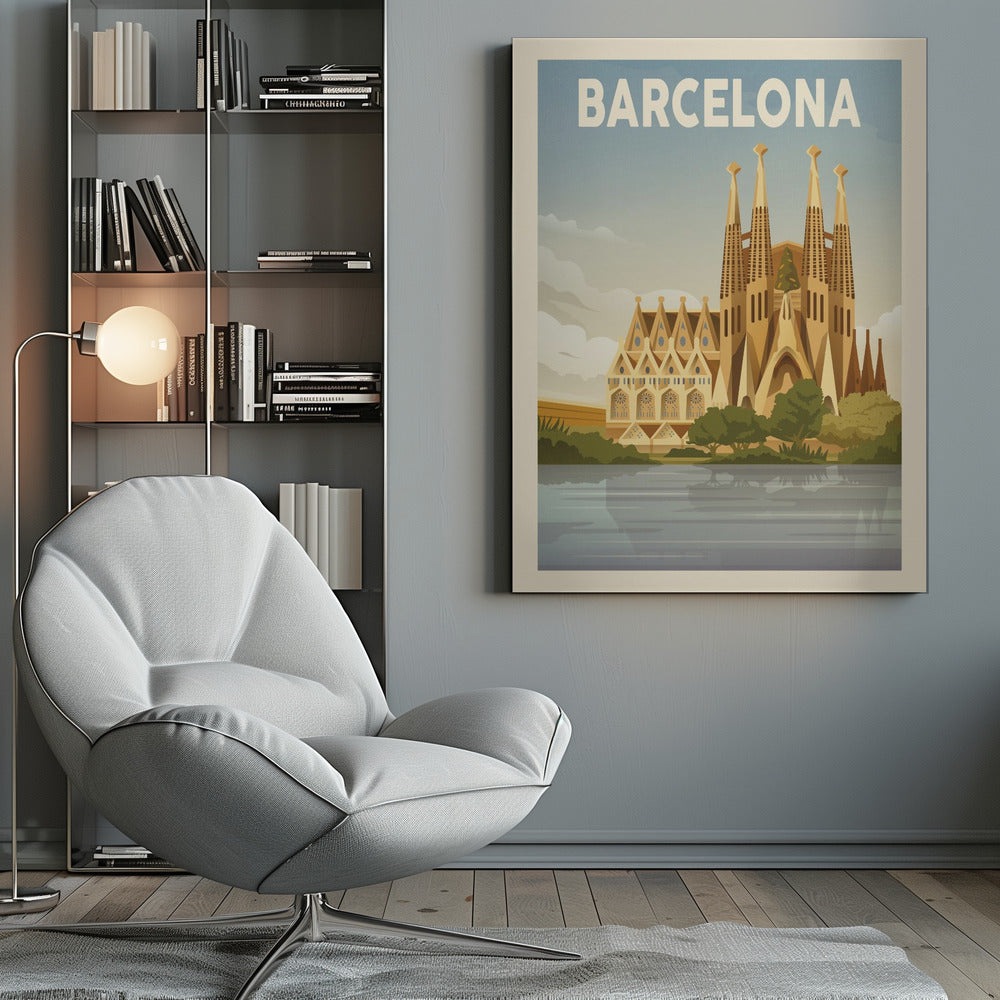 Barcelona Travel Print - Poster / Art Print