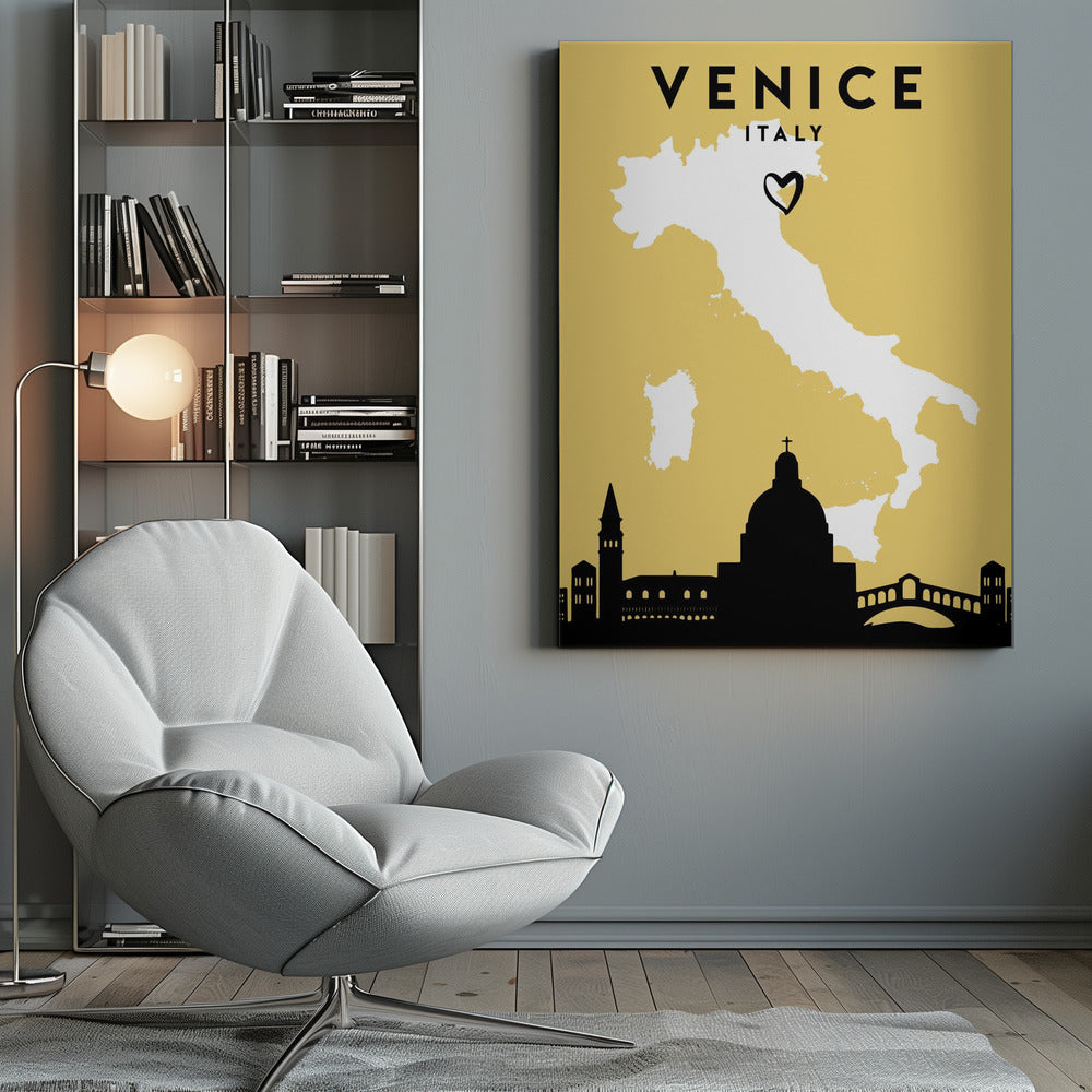 City Love Maps 91 - Poster / Art Print
