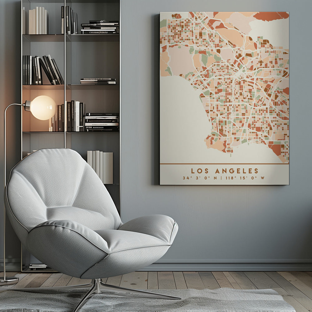 Black Maps Earth Tones 42 - Poster / Art Print