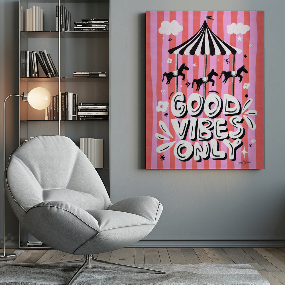 Carousel Good Vibes Only - Poster / Art Print