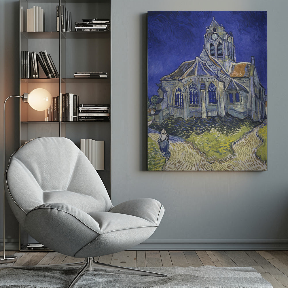 Vincent Van Gogh's the Church At Auvers (1890) - Poster / Art Print
