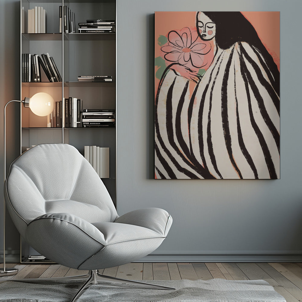 A Silent Moment (Peach) - Poster / Art Print