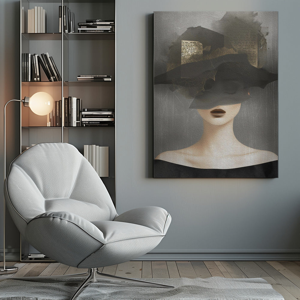 Lady In Hat No 2 - Poster / Art Print