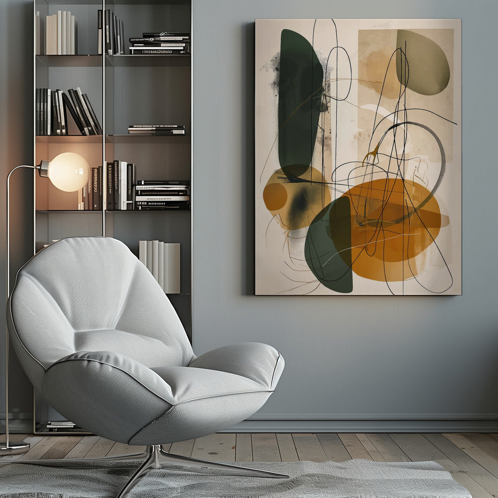 Abstract Beige No 1 - Poster / Art Print