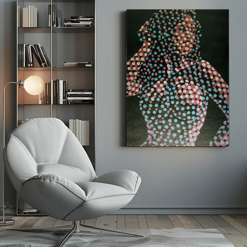 Woman in dots - Poster / Art Print