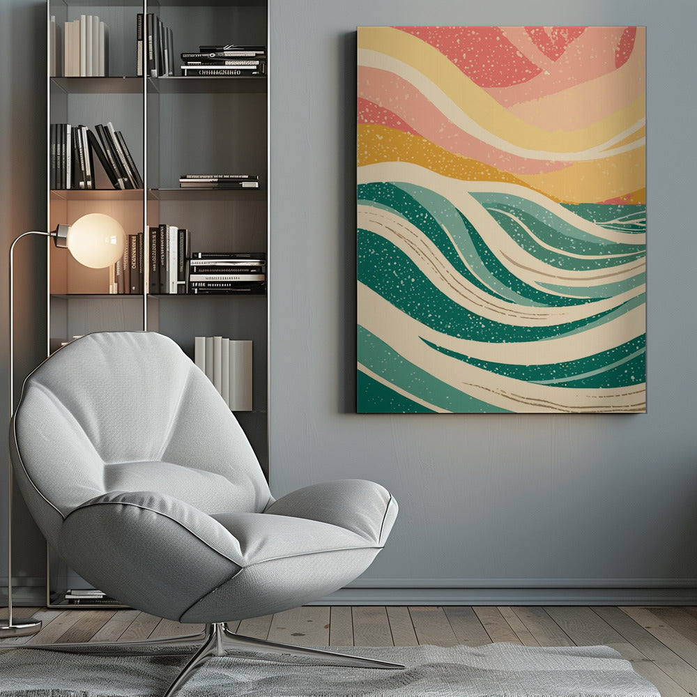 Abstract Sea Waves - Poster / Art Print