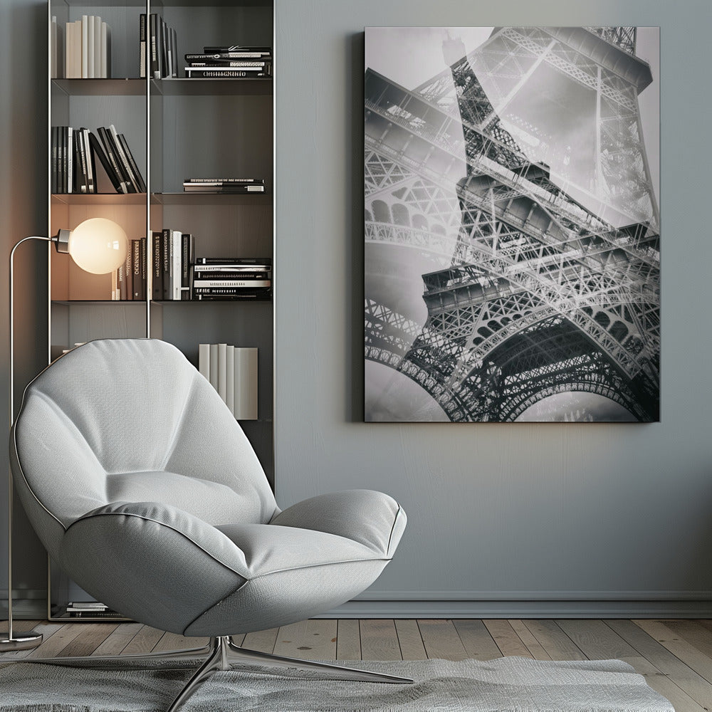 Eiffel Tower Double Exposure - Poster / Art Print