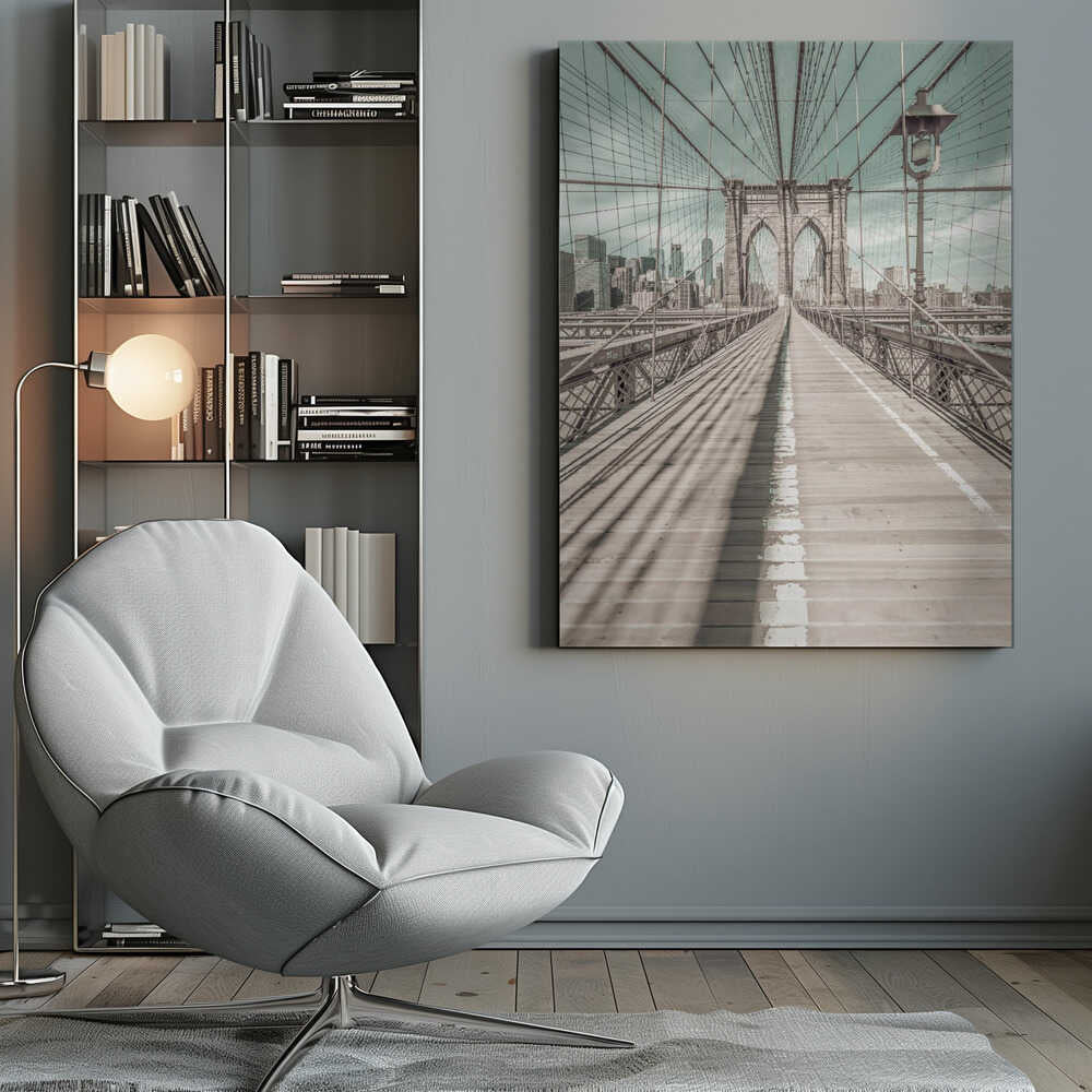 NEW YORK CITY Brooklyn Bridge - Poster / Art Print