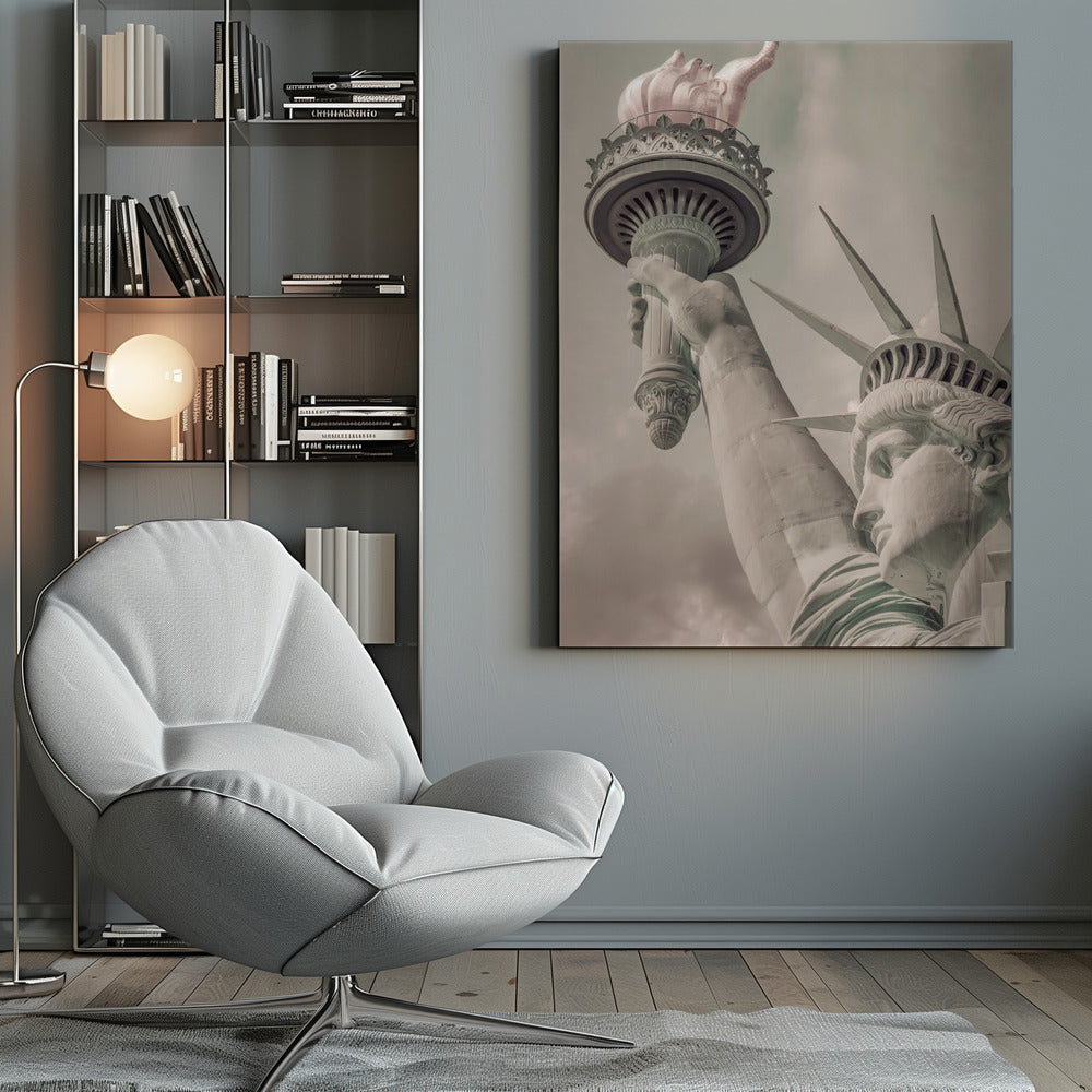 NEW YORK CITY Statue of Liberty | urban vintage style - Poster / Art Print