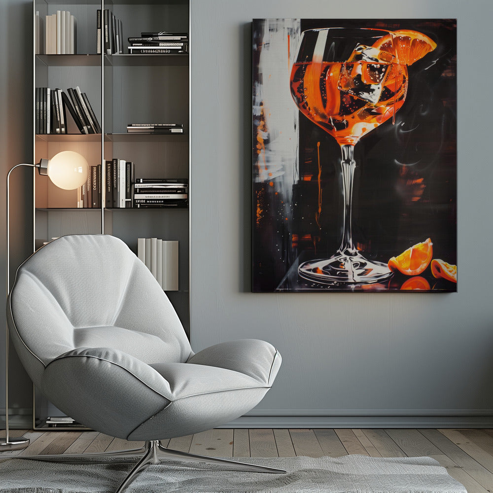Aperol Spritz Dark Edition - Poster / Art Print