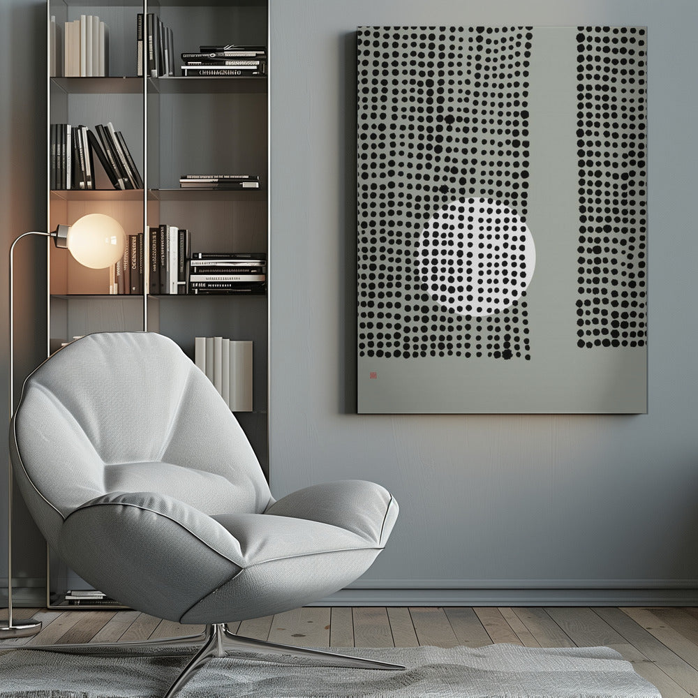 Hidden Moon N°4 | Behind the Curtains - Poster / Art Print