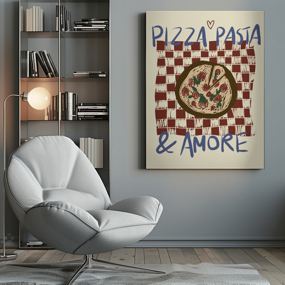 Pizza Pasta & Amore - Poster / Art Print