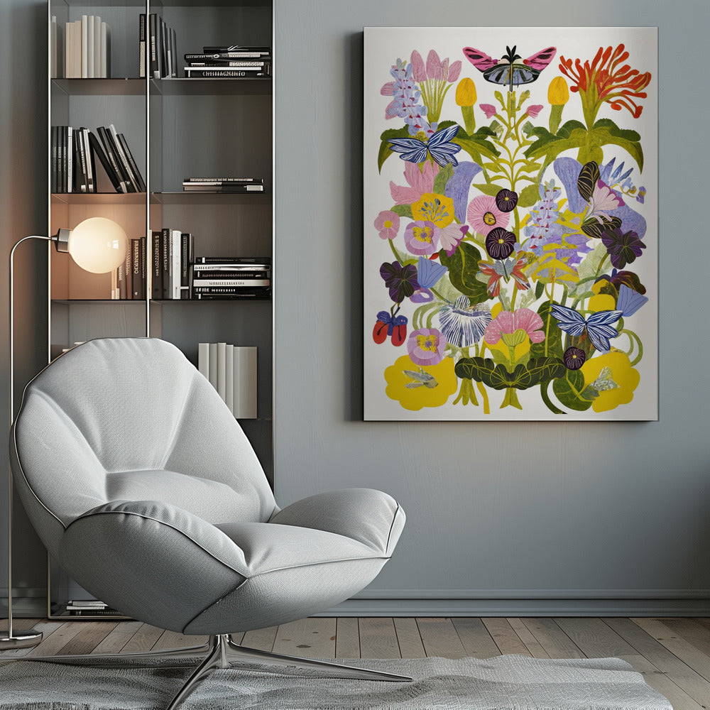 Abstract Autumn Floral - Poster / Art Print