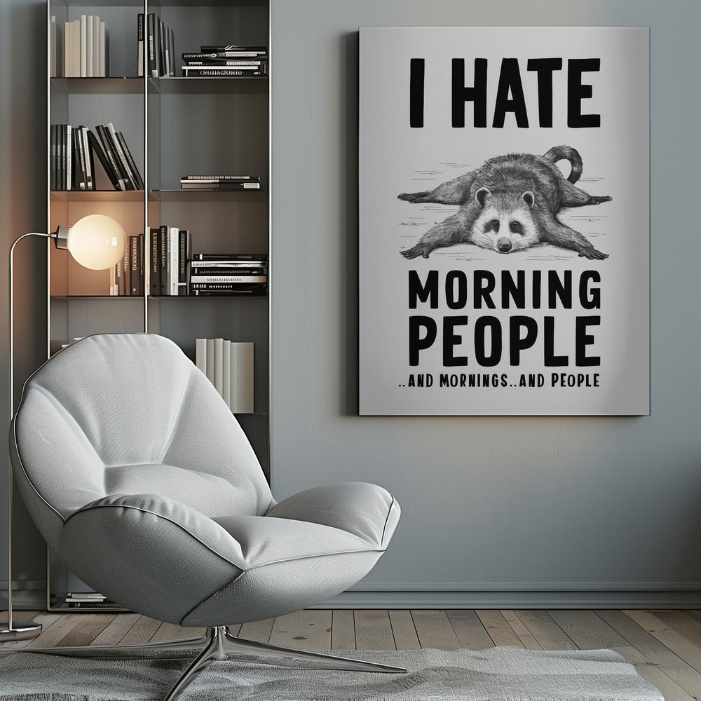 I Hate Morning People - Poster / Art Print