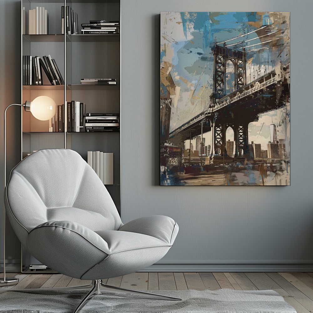 Manhattan Bridge - New York - Poster / Art Print
