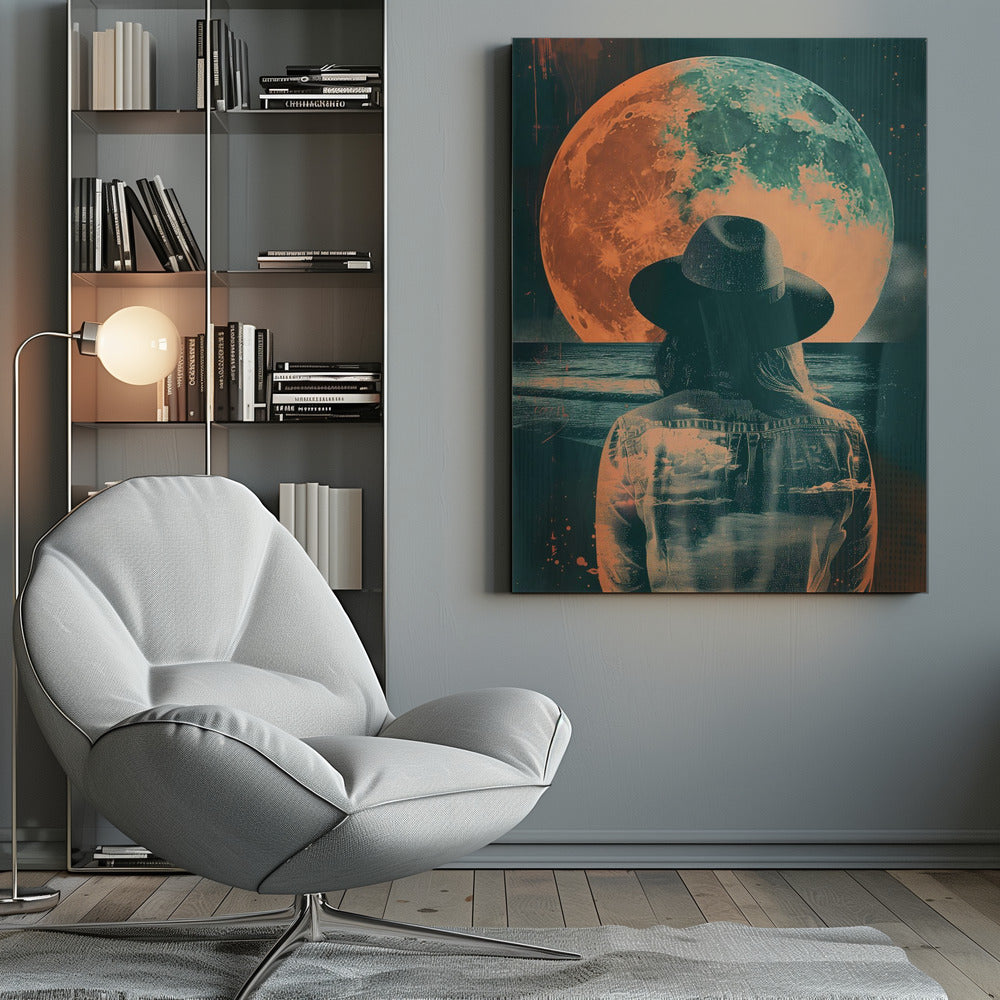 Watching the Moon - Poster / Art Print