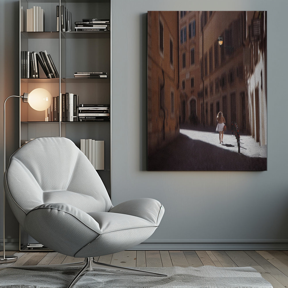 A girl in Rome - Poster / Art Print