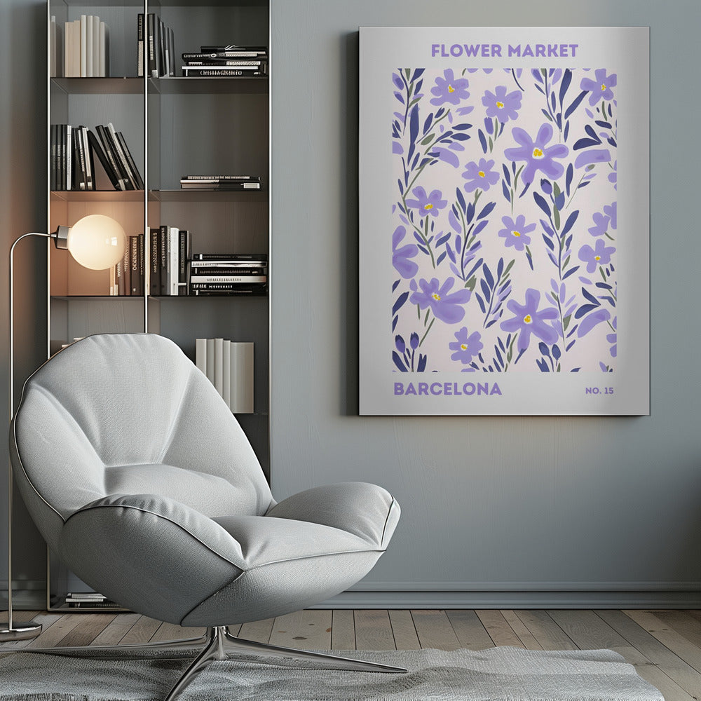 Flower Market Barcelona - Poster / Art Print