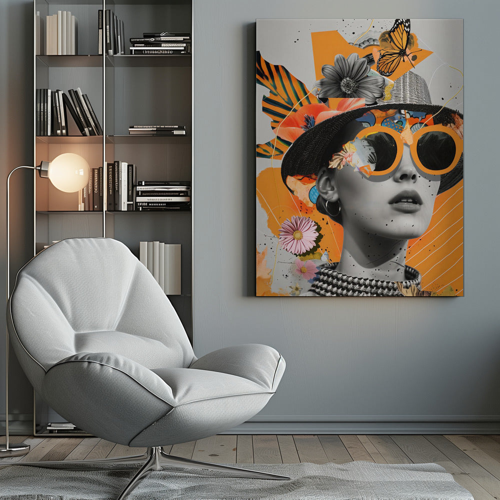 The Collage Girl No 1 - Poster / Art Print