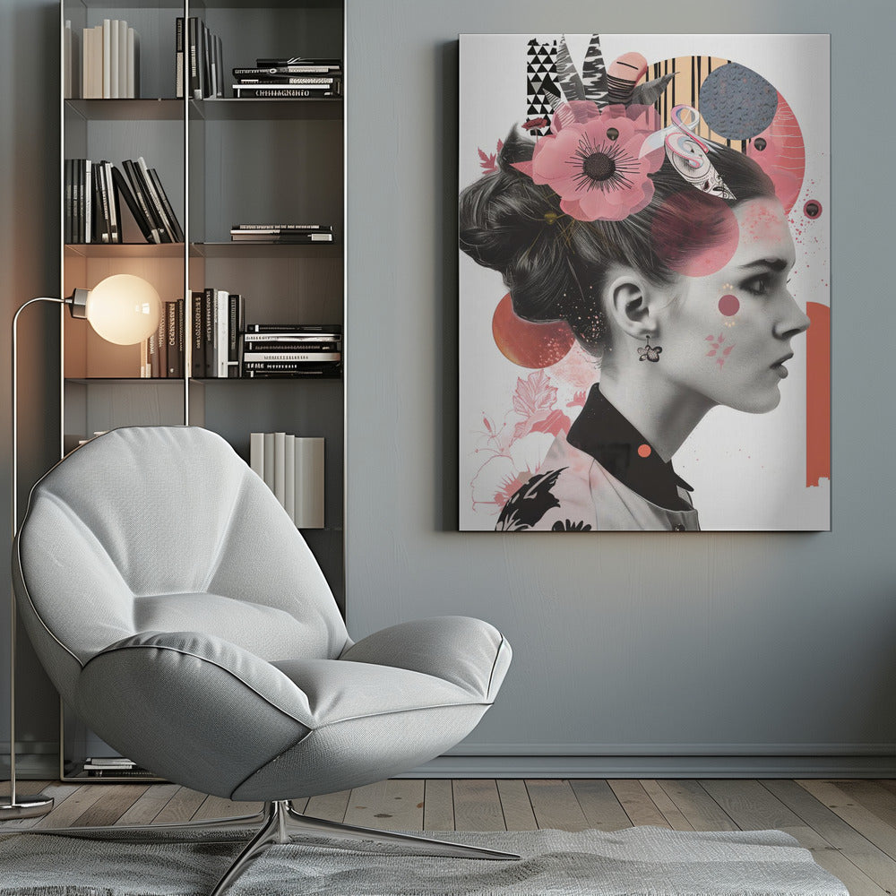 The Collage Girl No 2 - Poster / Art Print