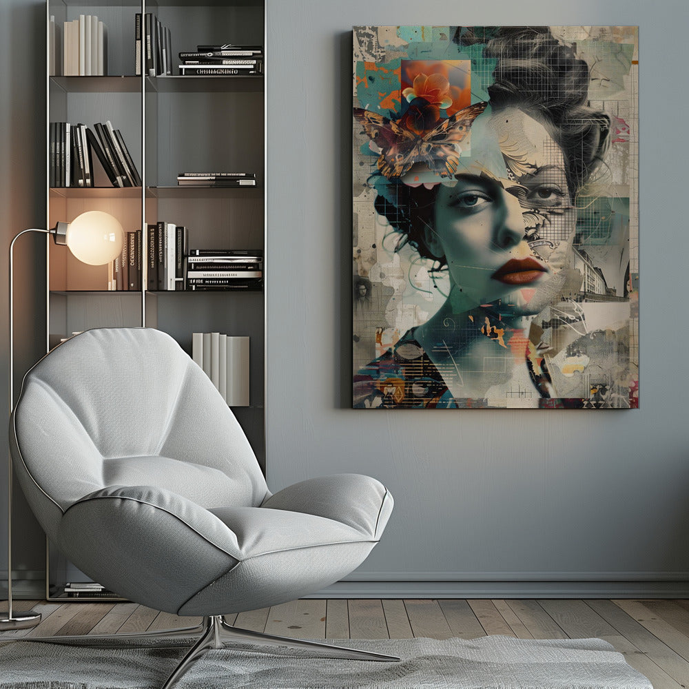 The Collage Girl No 3 - Poster / Art Print