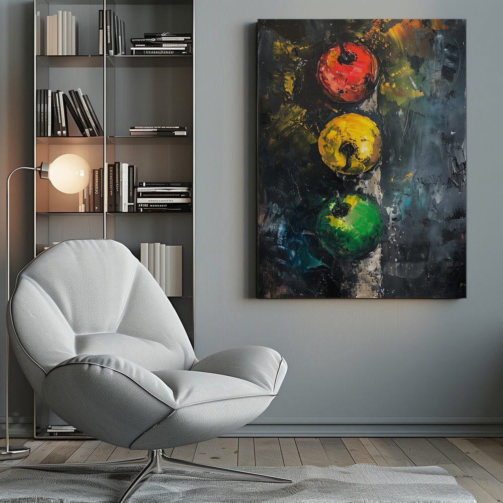 Apple Traffic Light - Poster / Art Print
