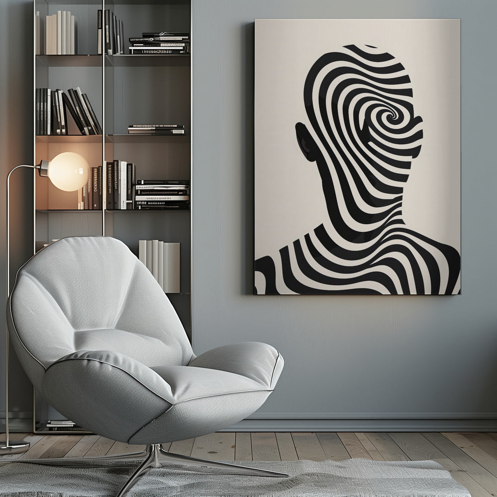 Striped Man - Poster / Art Print