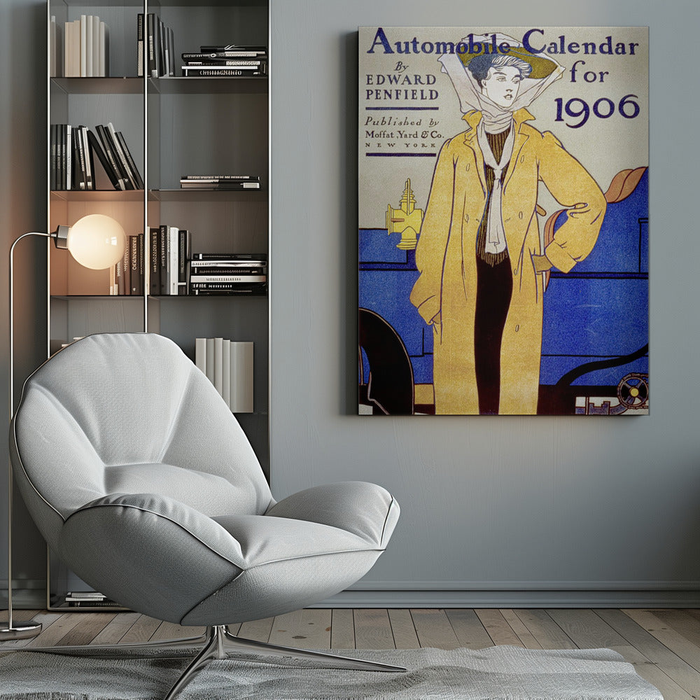 Edward Penfield's Automobile Calendar for 1906 - Poster / Art Print