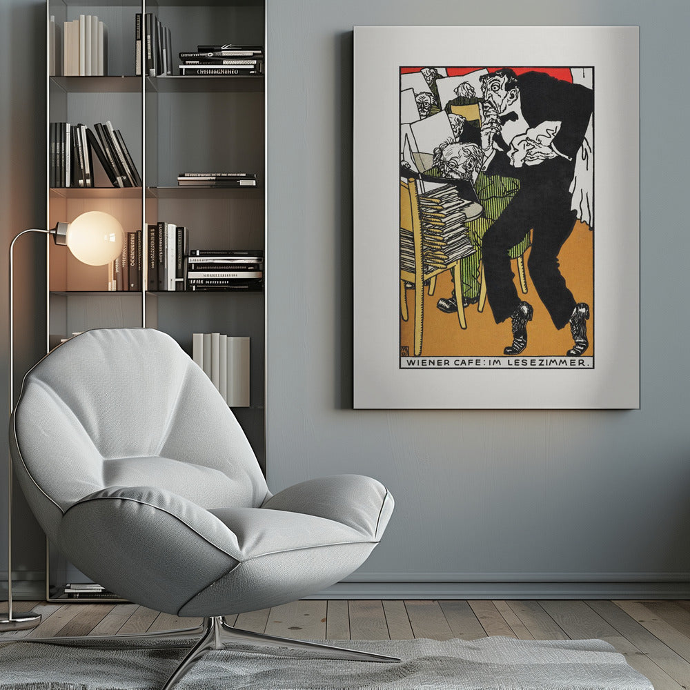 Vienesse Café In the Reading Room - Poster / Art Print