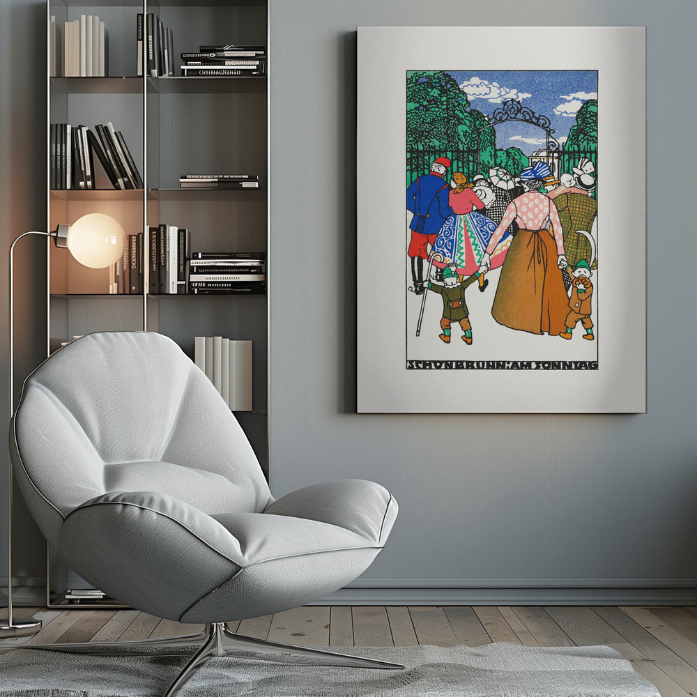 Schönbrunn On Sunday - Poster / Art Print