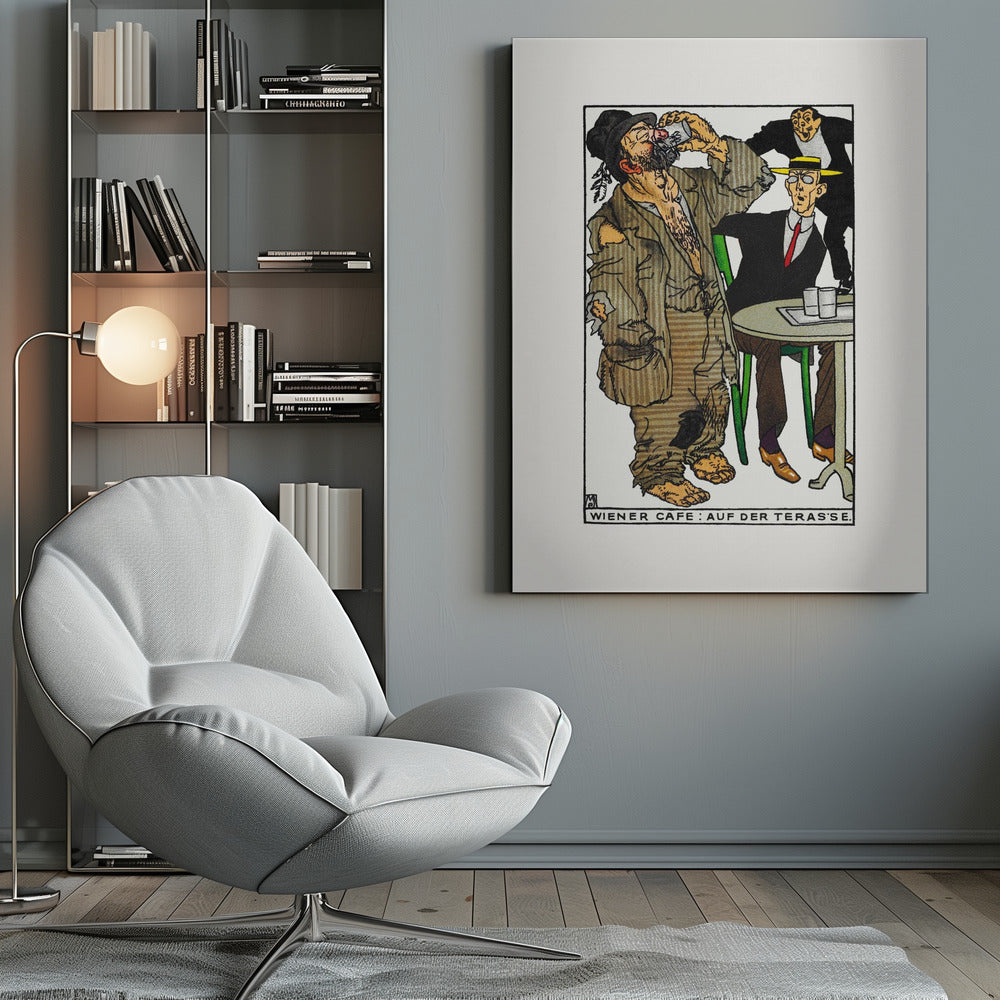 Viennese Café On the Terrace - Poster / Art Print