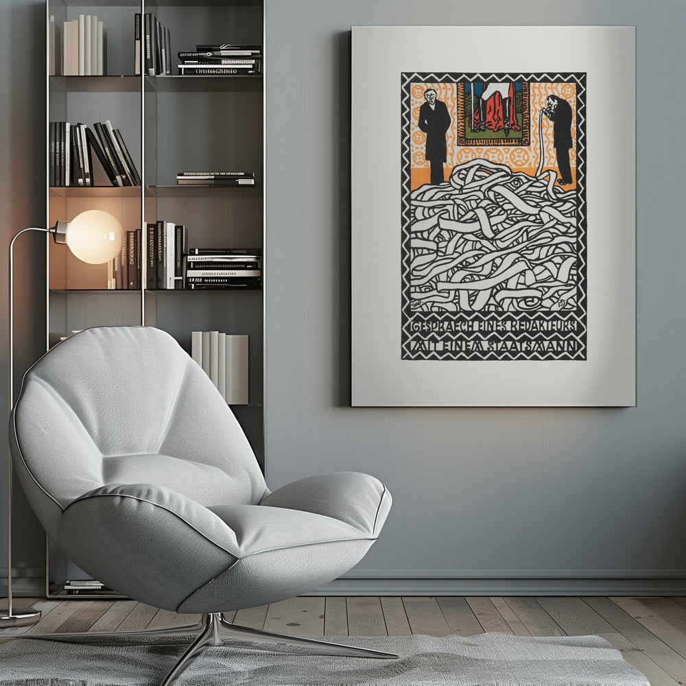 Editor's Conservation With a Statesman - Poster / Art Print