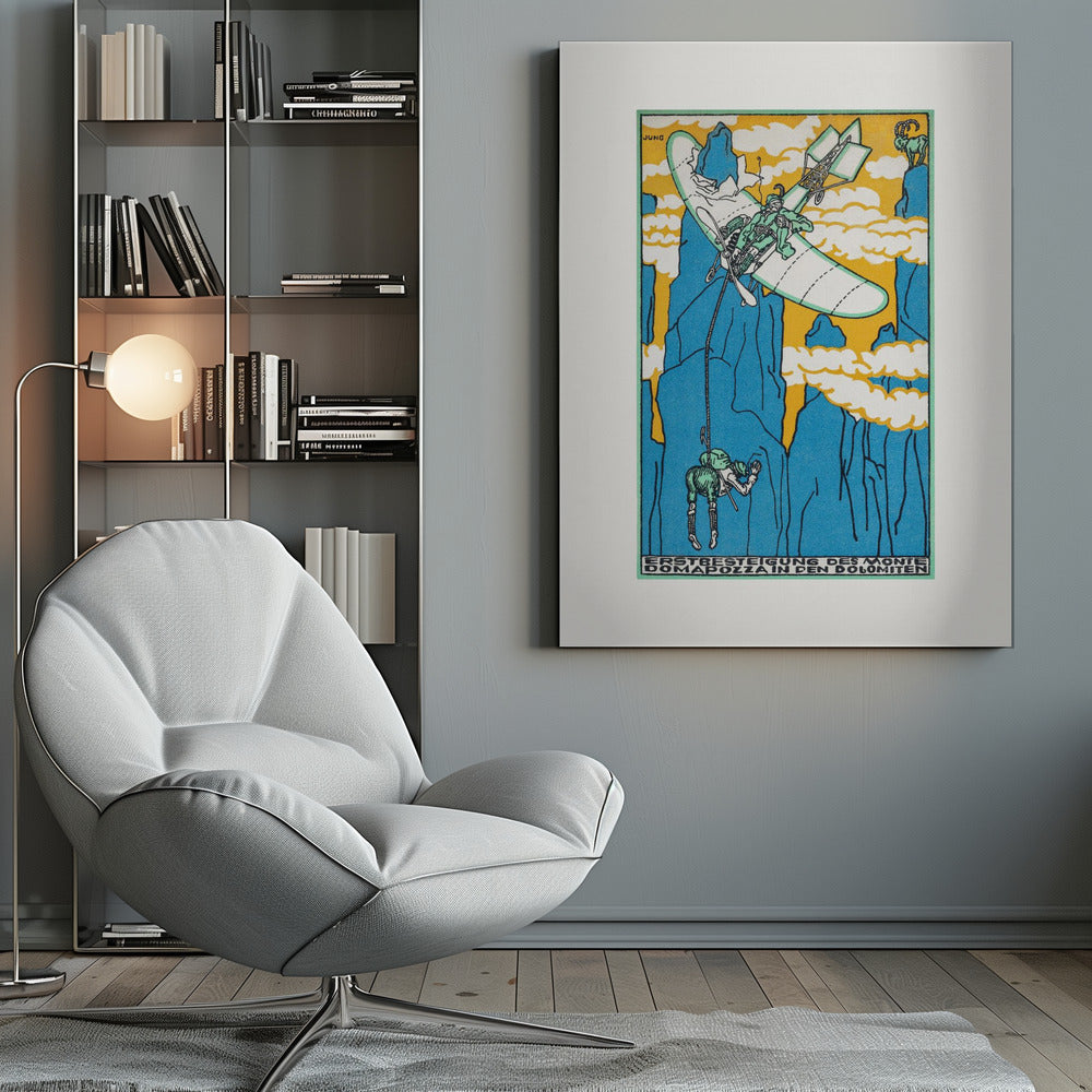 First Ascent of Monte Domapozza In the Dolomites - Poster / Art Print