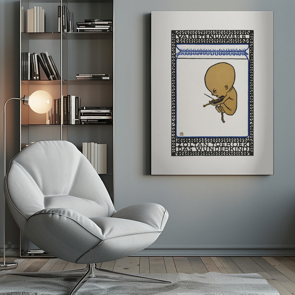 Vaudeville Act 6 Zoltan Toeroek, Child Prodigy - Poster / Art Print