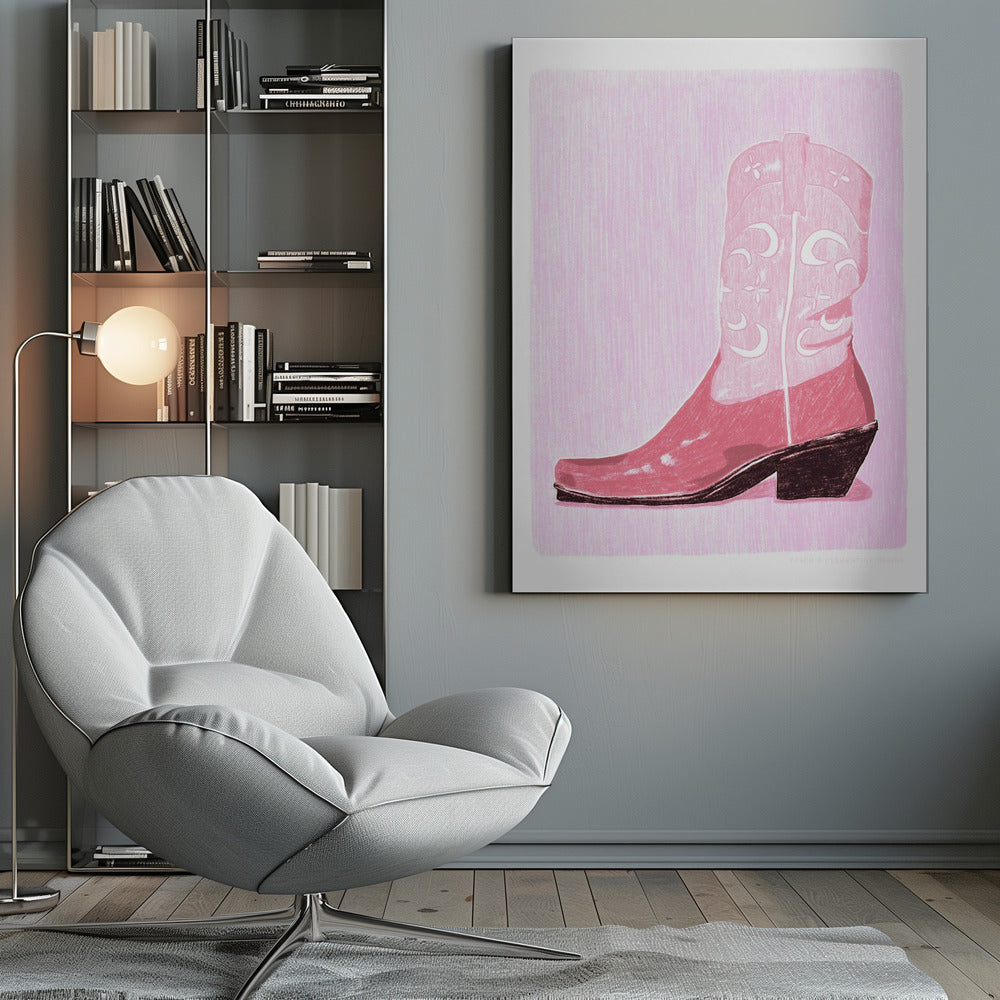 P&c Cowgirlboot - Poster / Art Print