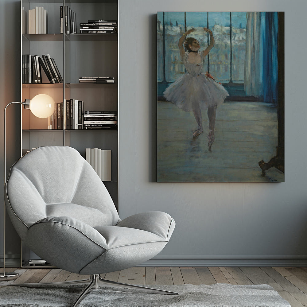 Dancer Posing for a Photographer - Poster / Art Print