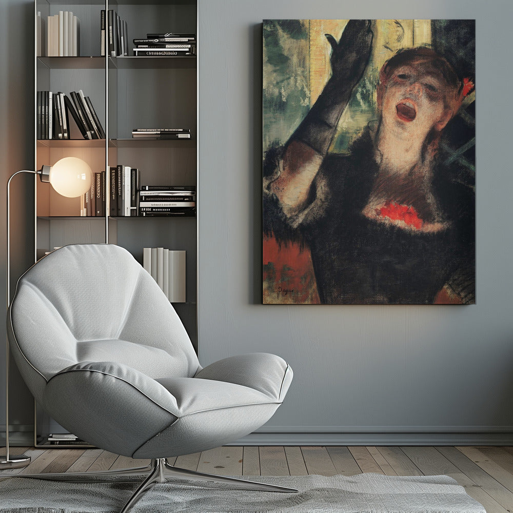 Café Singer - Poster / Art Print