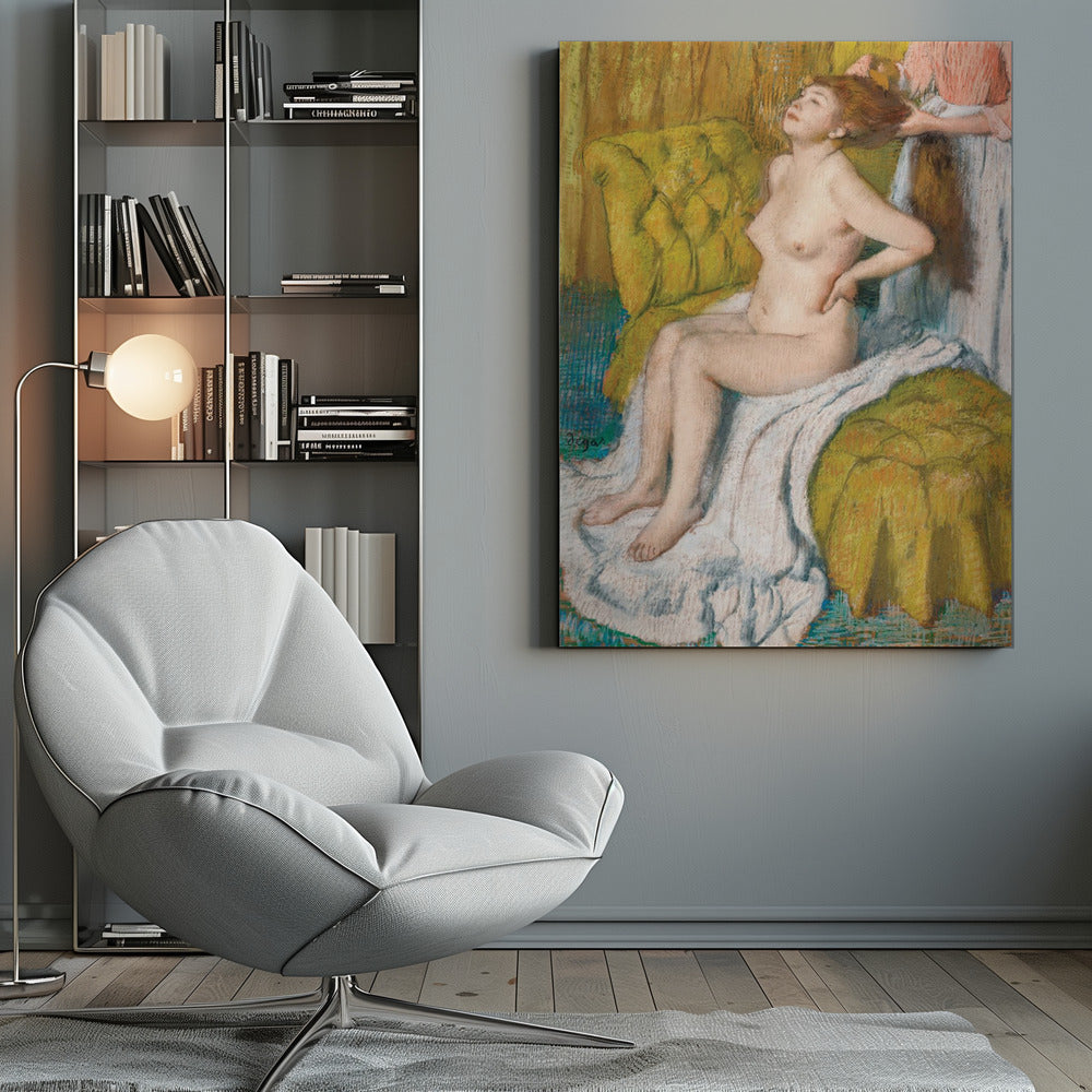 Nude Lady With Breast Showing - Poster / Art Print