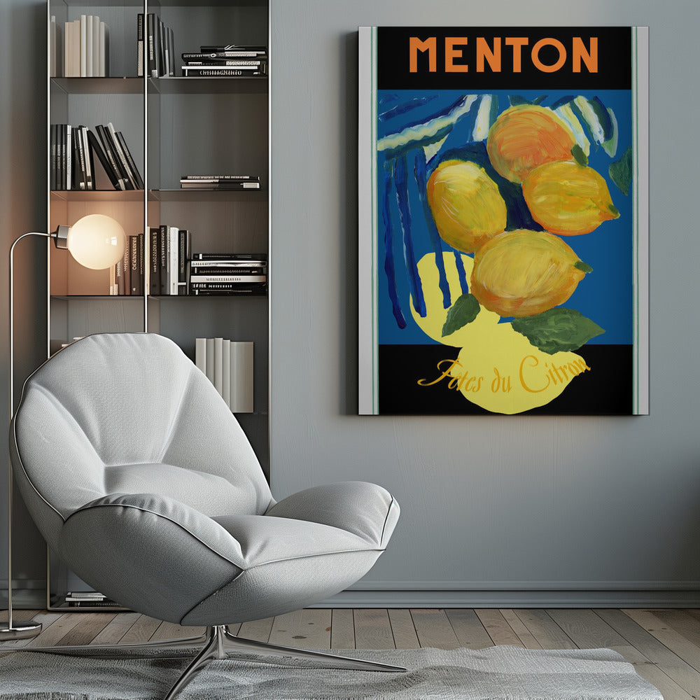Lemons Menton Citrus Fruit Poster - Poster / Art Print