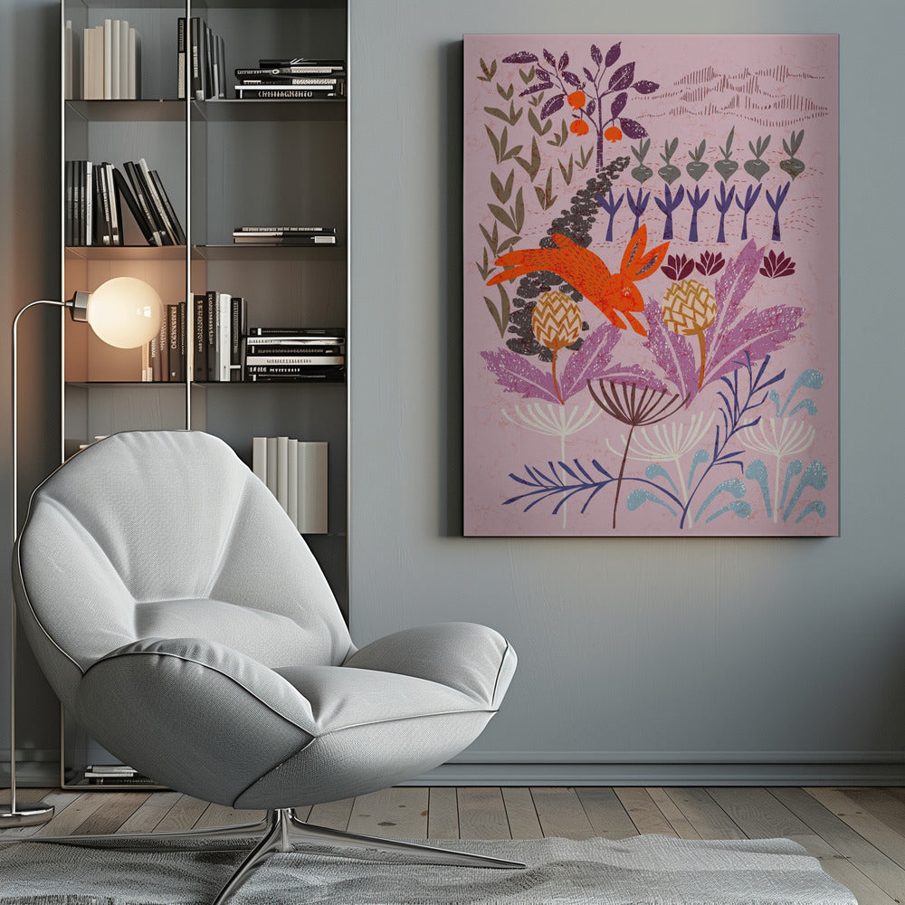Artichoke thief at sunrise - Poster / Art Print
