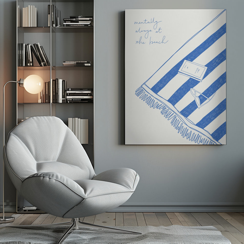 Summer holiday beach towel - Poster / Art Print