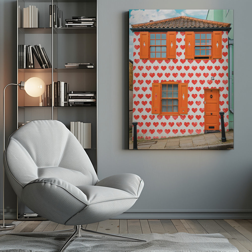 Valentines Day House - Poster / Art Print