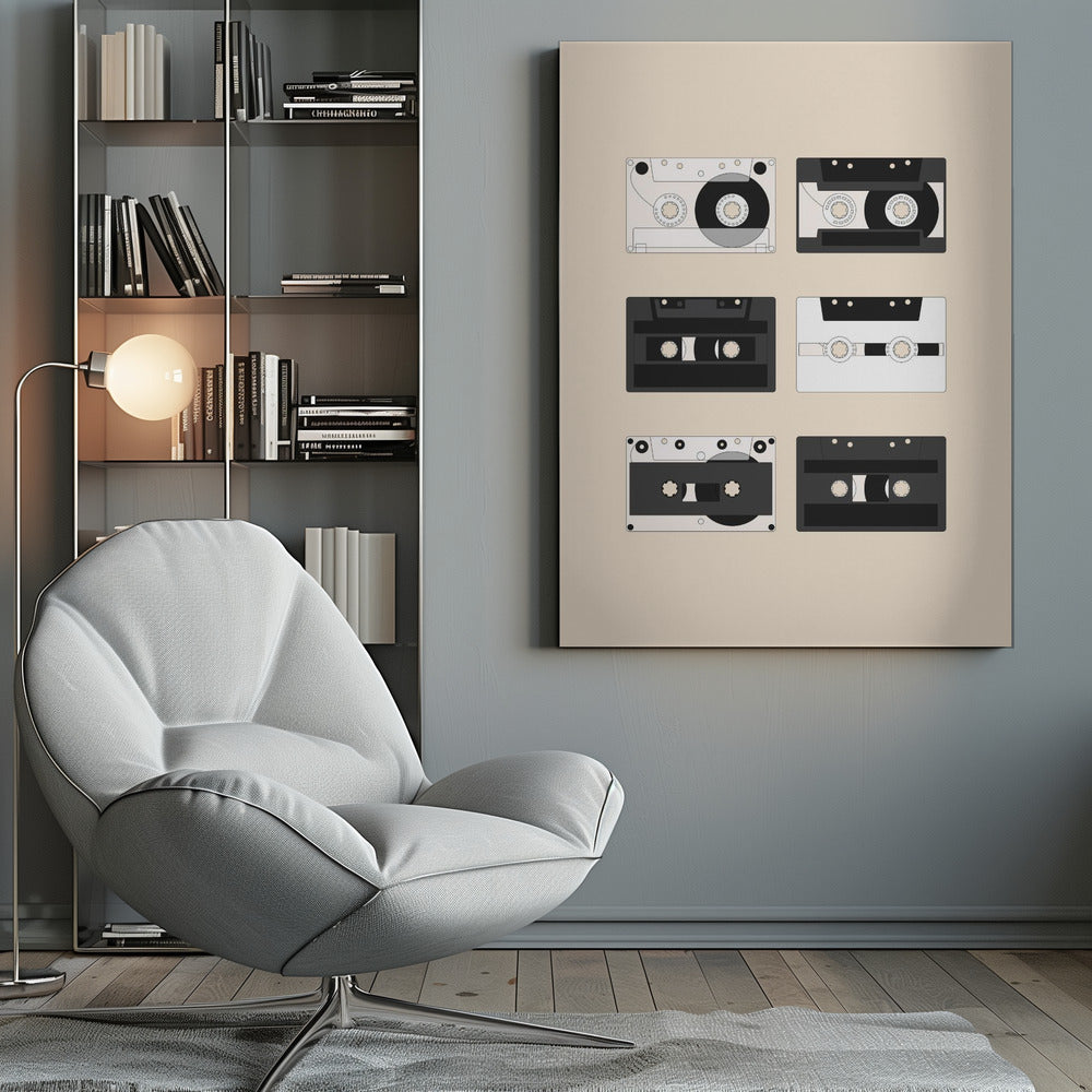 Cassette Pattern #1 - Poster / Art Print
