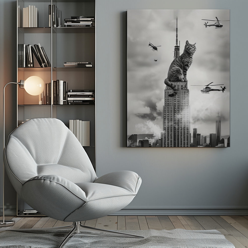 Cat on top - Poster / Art Print