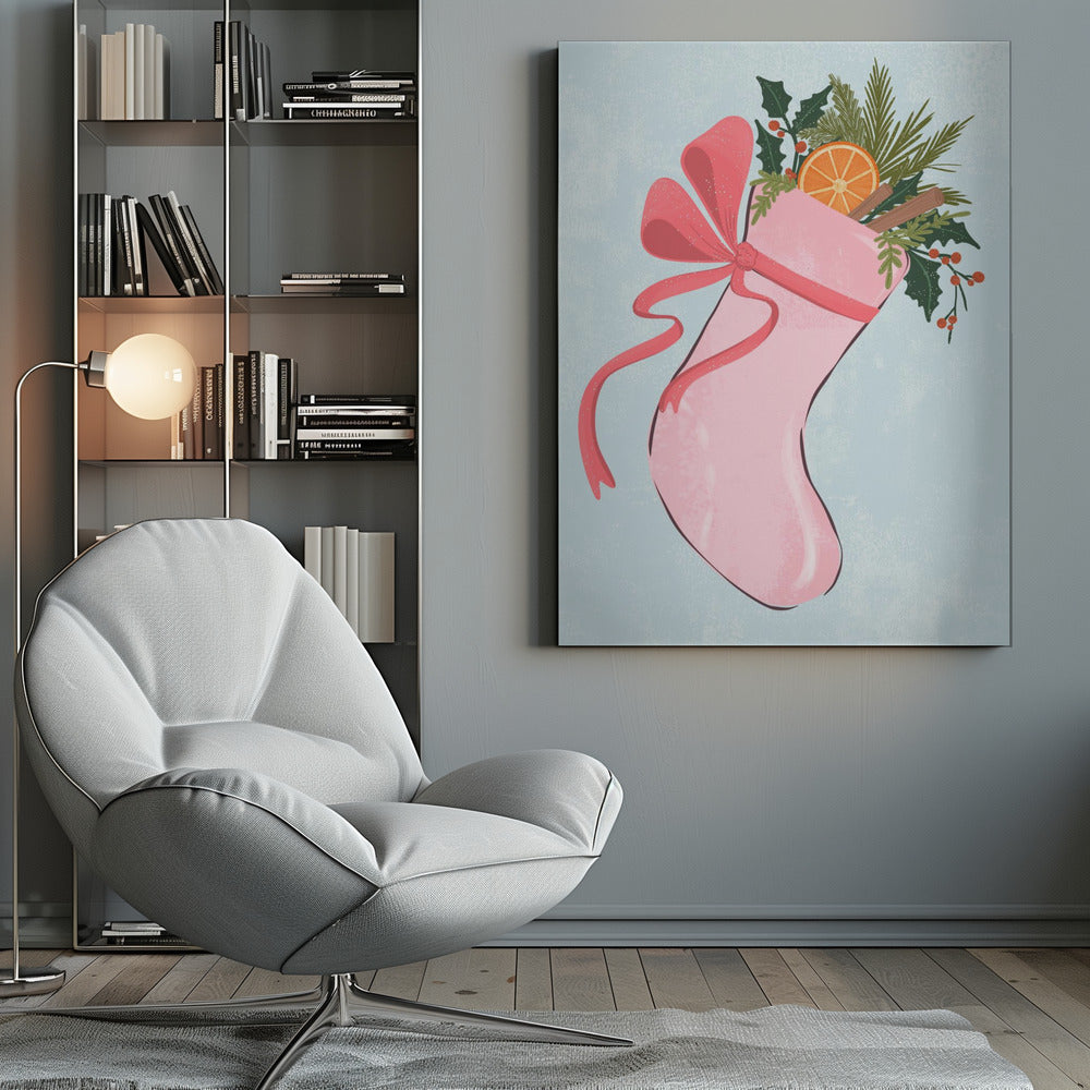 Christmas stocking - Poster / Art Print